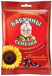 «Бабкины семечки», семечки отборные, жареные, 100 г