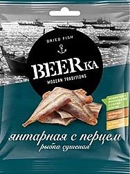 «Beerka», путассу с перцем сушёно-вяленая, 25 г