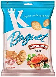 «Кириешки Baguet», сухарики со вкусом краба, 50 г