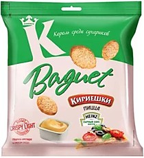 «Кириешки Baguet», сухарики со вкусом пиццы и сырным соусом, 75 г