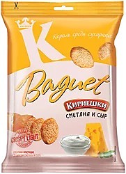 «Кириешки Baguet», сухарики со вкусом сметаны и сыра, 50 г
