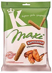 «Кириешки Maxi», сухарики со вкусом крылышек Баффало, 60 г