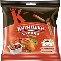 «Кириешки», сухарики со вкусом курицы и кетчупом «Heinz», 85 г
