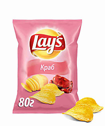 Чипсы Lays "Краб" 80 г